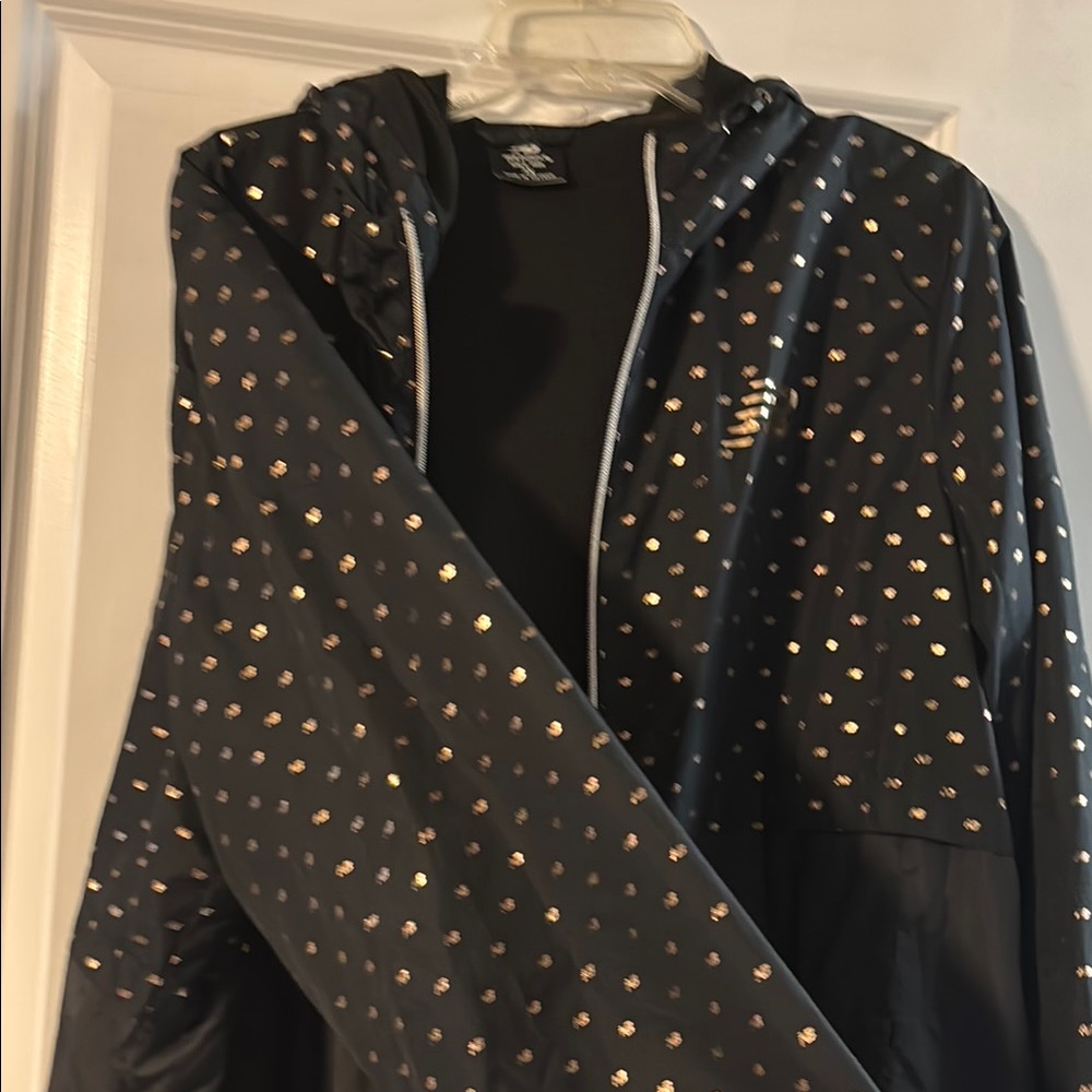 New balance hooded windbreaker Black Polka Dot size 2x - Picture 5 of 9